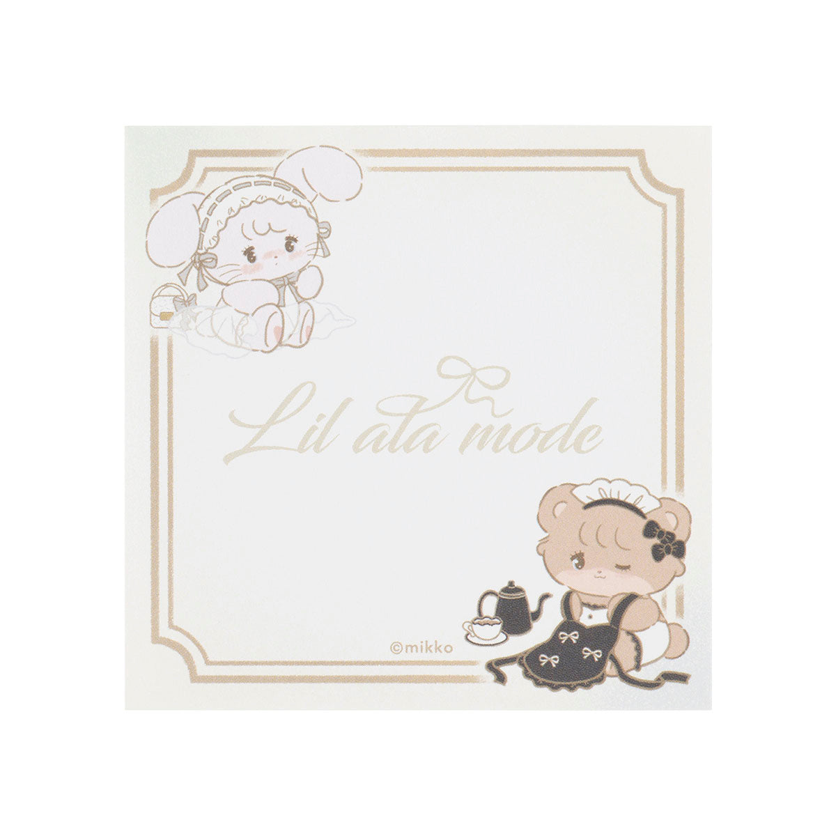 Lil ala mode French♡Girlyシリーズ スクエアメモ