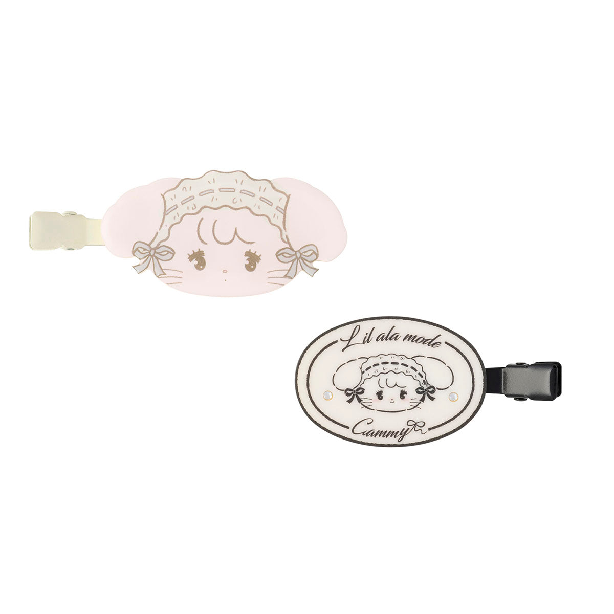 Lil ala mode French♡Girlyシリーズ ラインストーン付き前髪クリップ（キャミー）