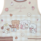 Lil ala mode スウィーツチェックエプロン