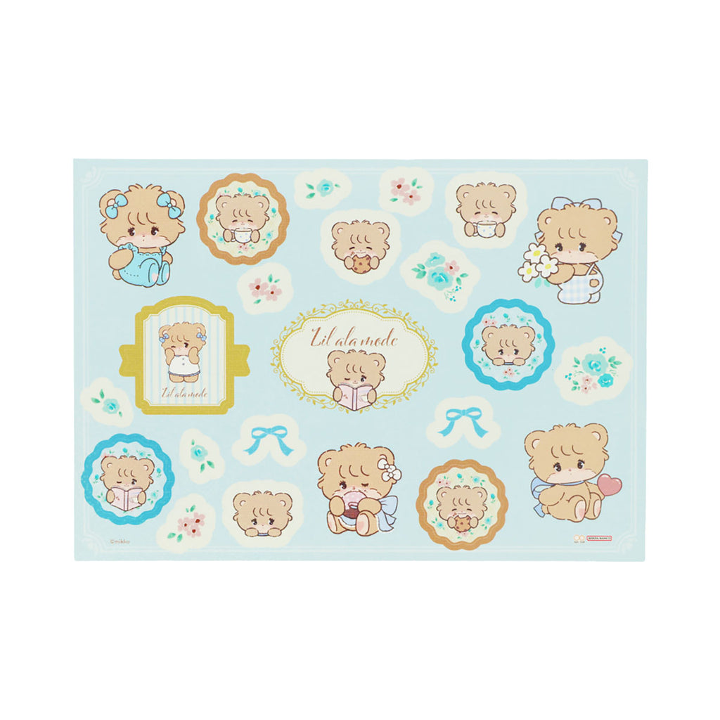 Lil ala mode A5クリアファイル＆シールセット（ラテ）