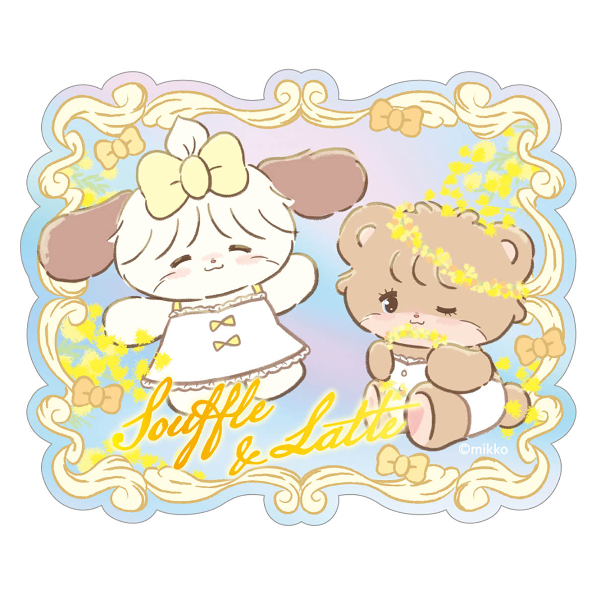 Lil ala mode プリズムトラベルステッカー（souffle&latte）