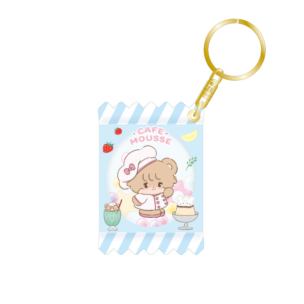 Lil ala mode キーホルダー（ラテ）