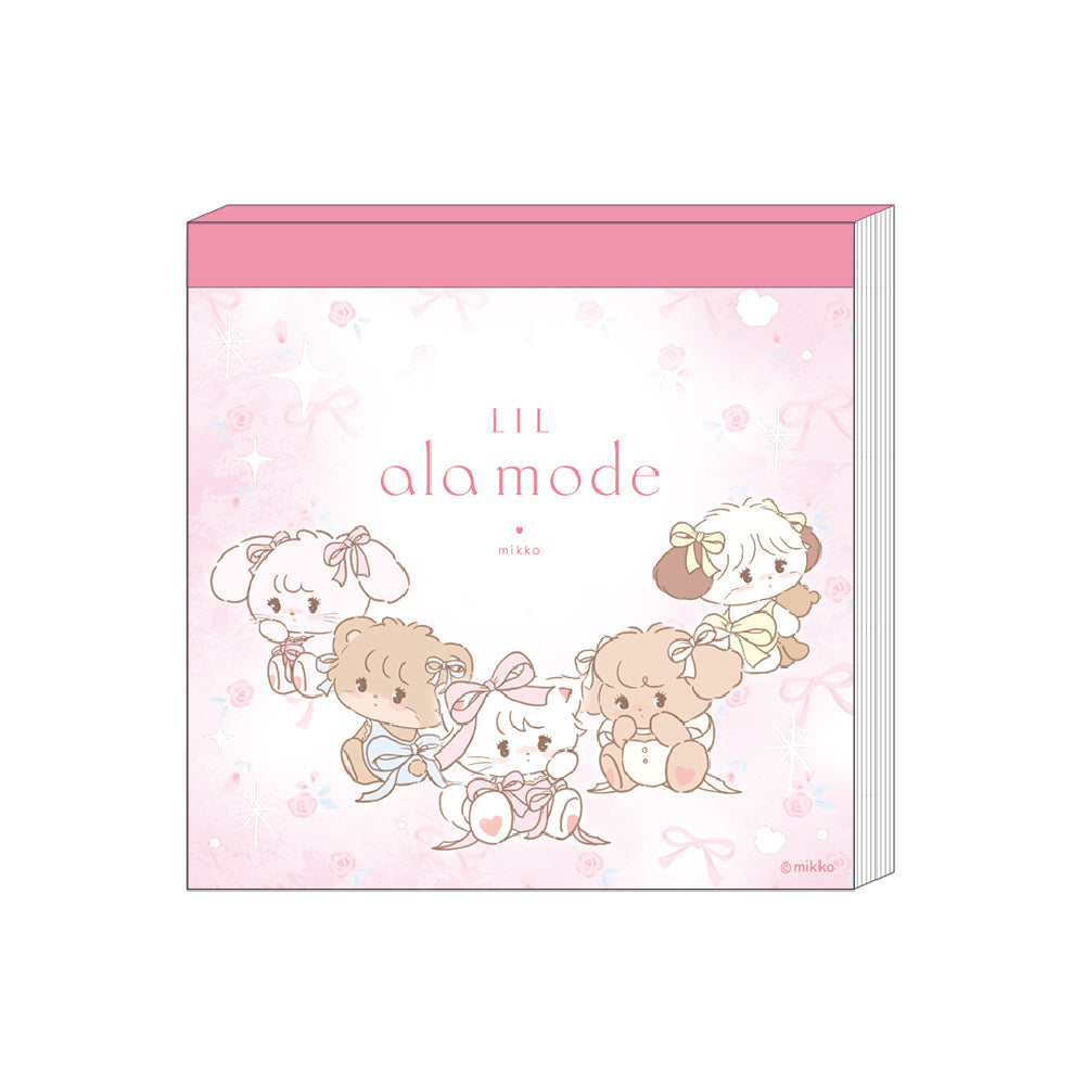 Lil ala mode スクエアメモ（ピンク）