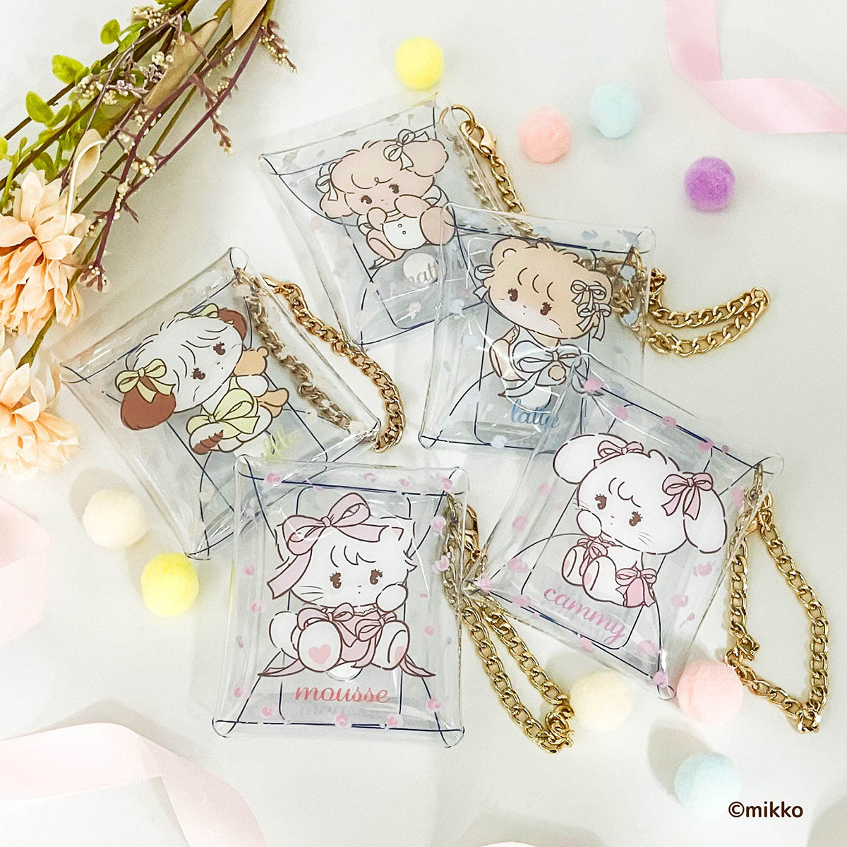 Lil ala mode チェーン付きクリアマルチケースSS（ムース）