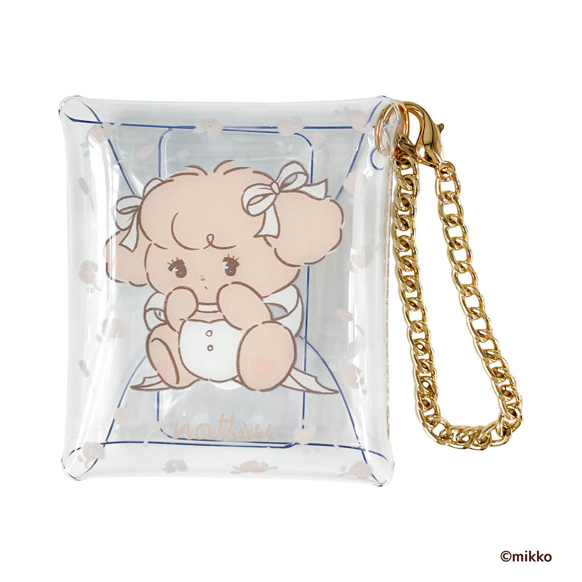 Lil ala mode チェーン付きクリアマルチケースSS（ナッツ）