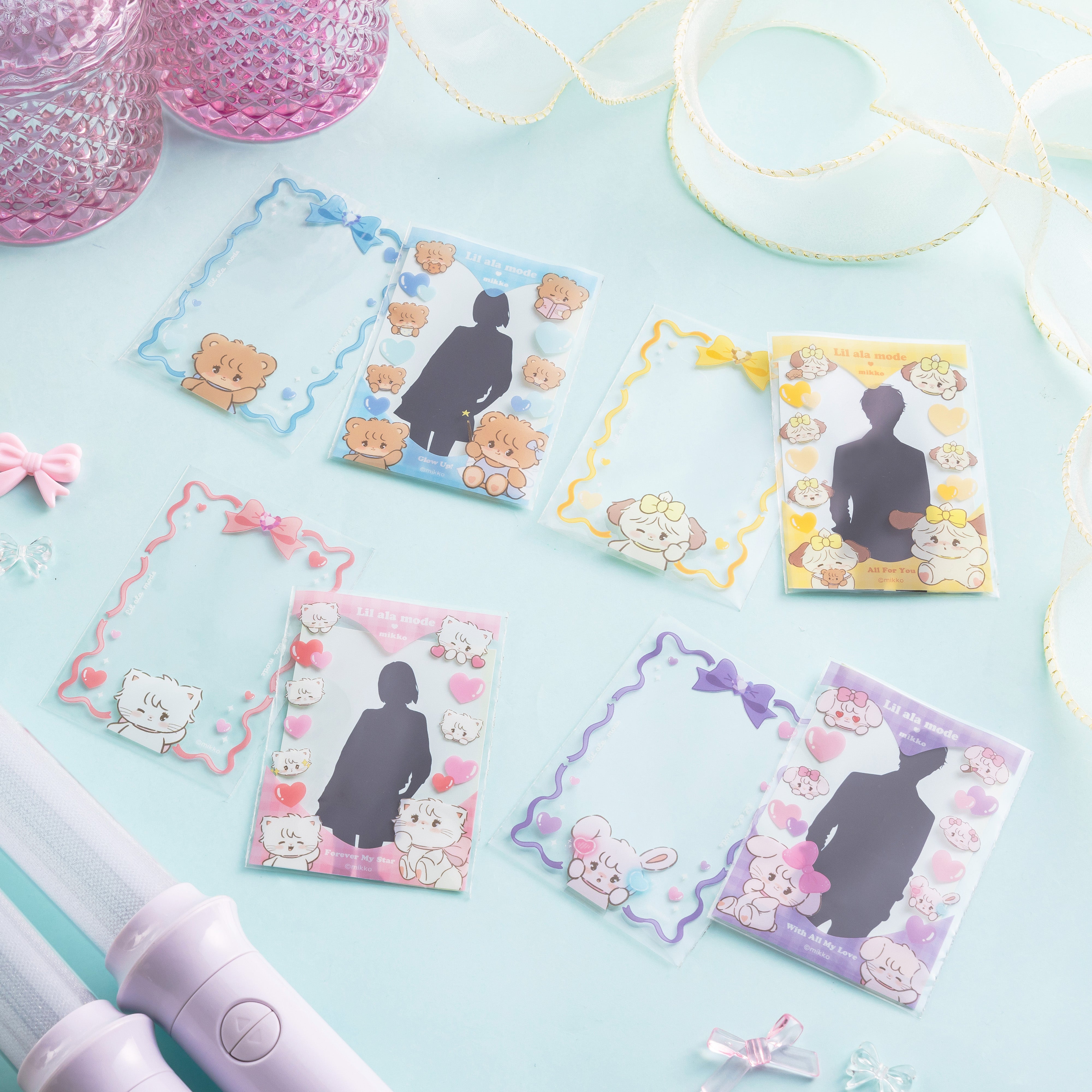 Lil ala mode ミニフォトが入るサイズのクリアスリーブ（スフレ
