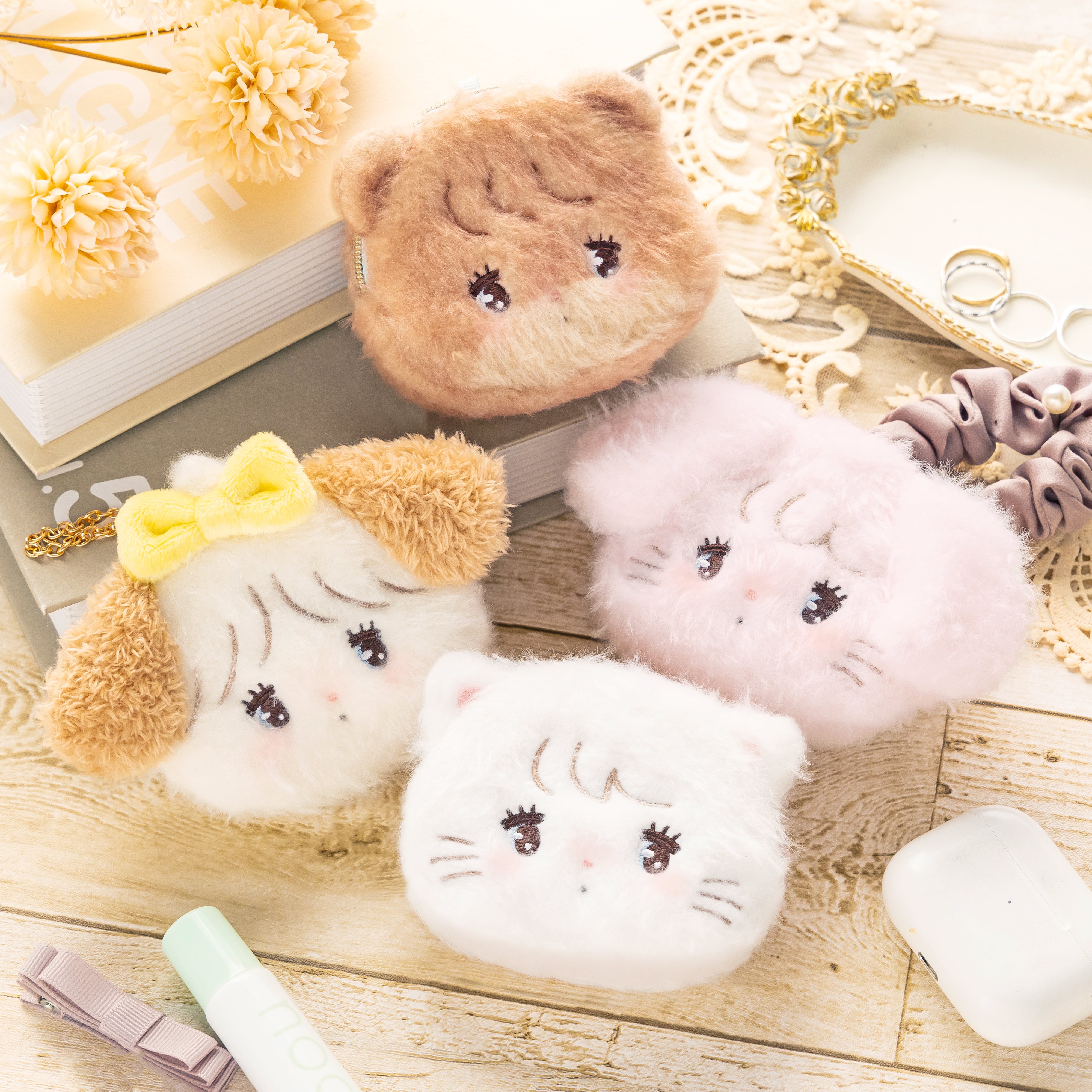 Lil ala mode シェル型おかおミニポーチ（ラテ） – Lil ala mode store