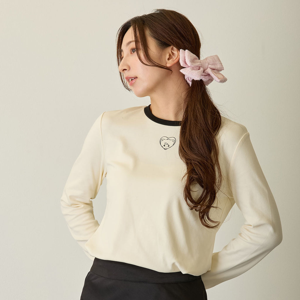 Lil ala mode 長袖Tシャツ ムース ホワイト