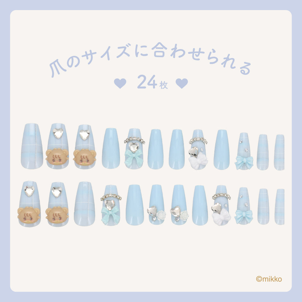 Lil ala mode ネイルチップ（ラテ）