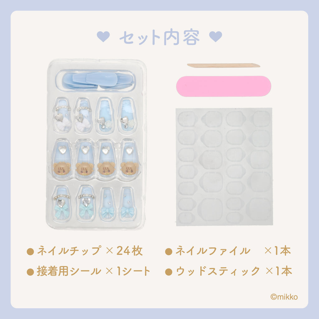 Lil ala mode ネイルチップ（ラテ）