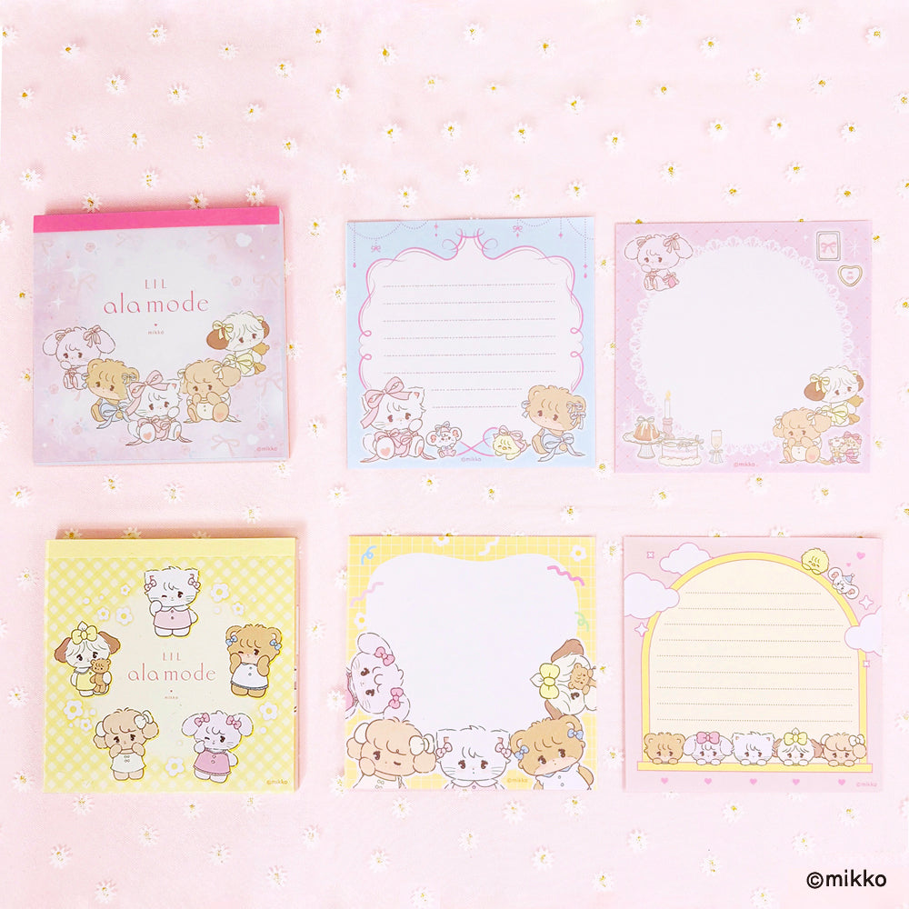 Lil ala mode スクエアメモ（イエロー）